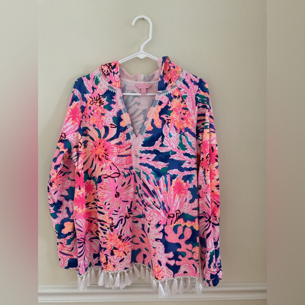 Lilly Pulitzer Vibrant Floral Hooded top